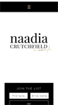 Mobile Screenshot of naadiacrutchfield.com