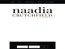 Tablet Screenshot of naadiacrutchfield.com